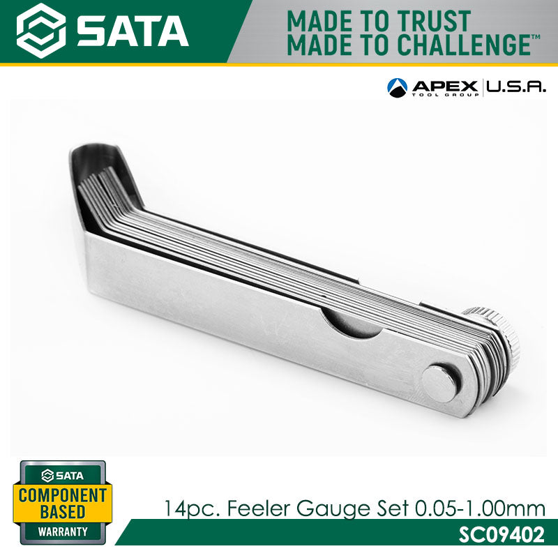 Sata SC09402 16Pc. Feeler Gauge Set 0.05-1.00mm - view 2