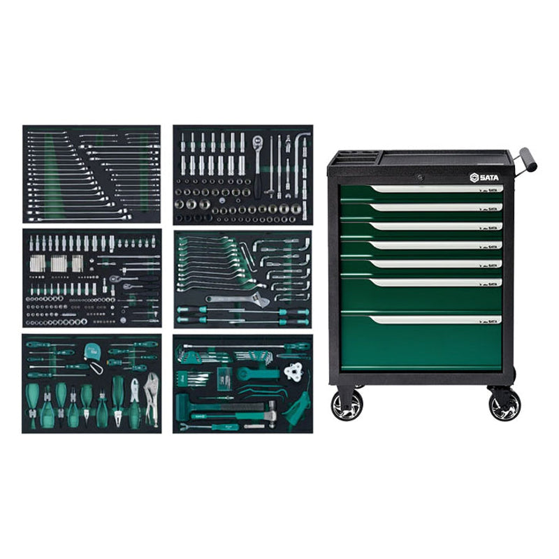 Sata SC09931 368 Pc. Automotive Tool Set (09931) and Tool Cart (95126)