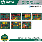 Sata SC09937 166Pc NEV Repair Tool Set