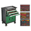 Sata SC09948 72Pc NEV Tool Set with SC95125 4 Drawer 2 Door Tool Trolley