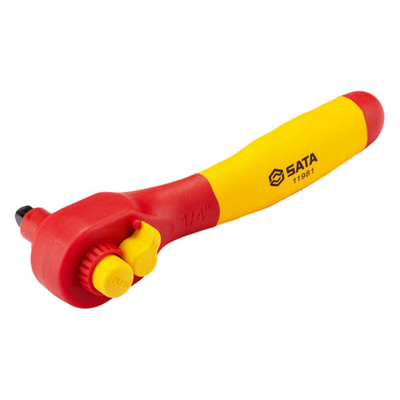 Sata SC11981 1/4" Dr. VDE Quick Release Ratchet 145mm