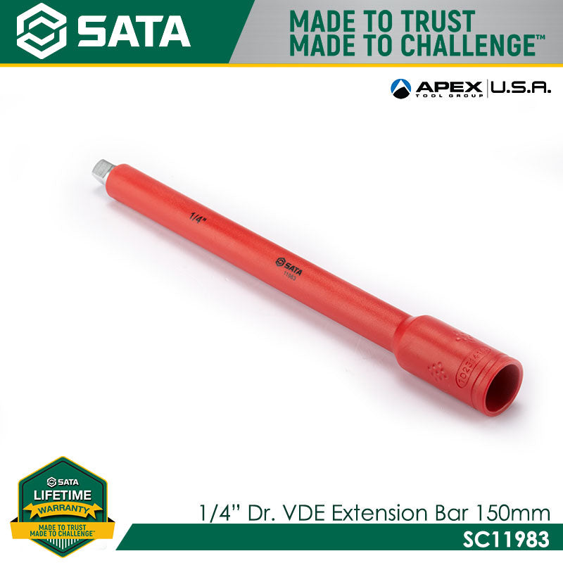 Sata SC11983 1/4" Dr. VDE Extension Bar 150mm - view 2