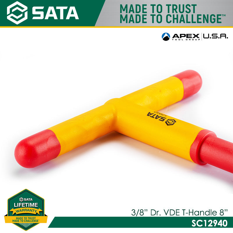 Sata SC12940 3/8" Dr. VDE T-Handle 200mm - view 3