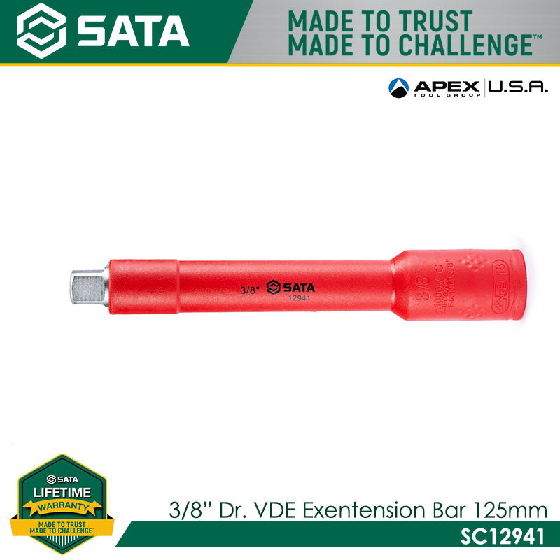 Sata SC12941 3/8" Dr. VDE Extension Bar 125mm Secondary image
