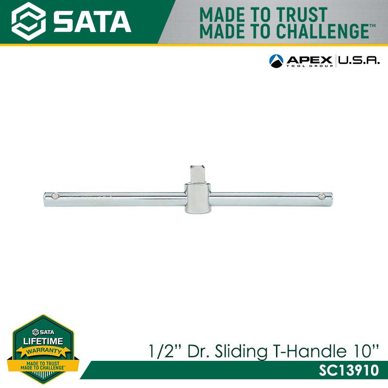 Sata SC13910 1/2" Dr. Sliding T-Handle 10"