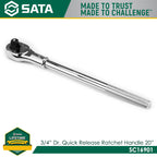 Sata SC16901 3/4" Dr. Quick Release Ratchet Handle 20" - view 2