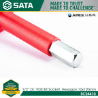 Sata SC24410 1/2" Dr. VDE Bit Socket Hexagon 10x120mm - view 2