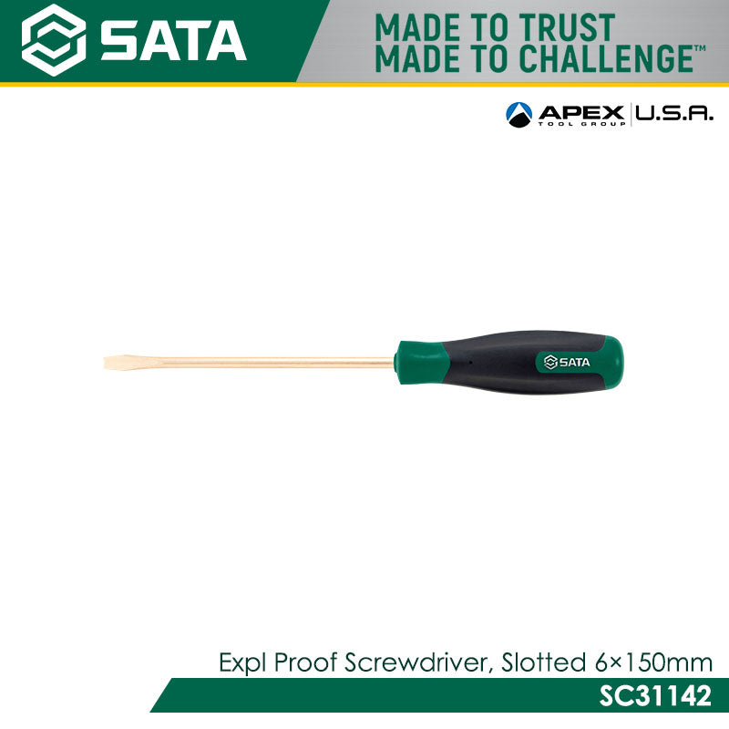 Sata SC31142 Explosion Proof Screwdriver, Slotted 6x150mm Main image