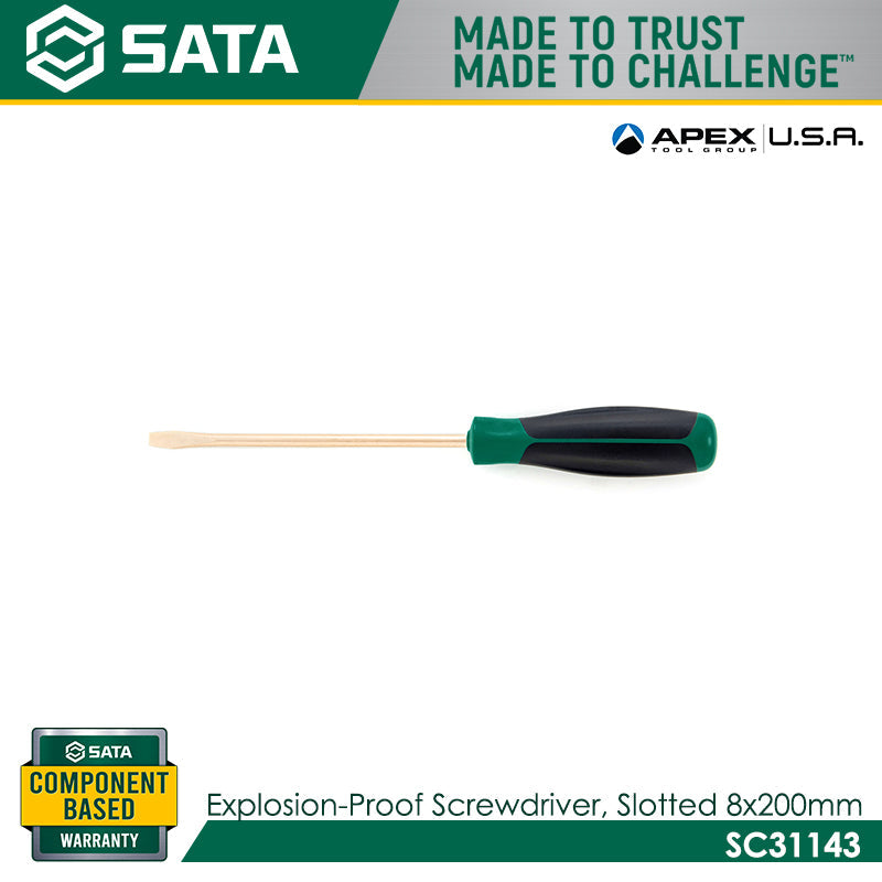 Sata SC31143 Explosion Proof Screwdriver, Slotted 8x200mm - view 3