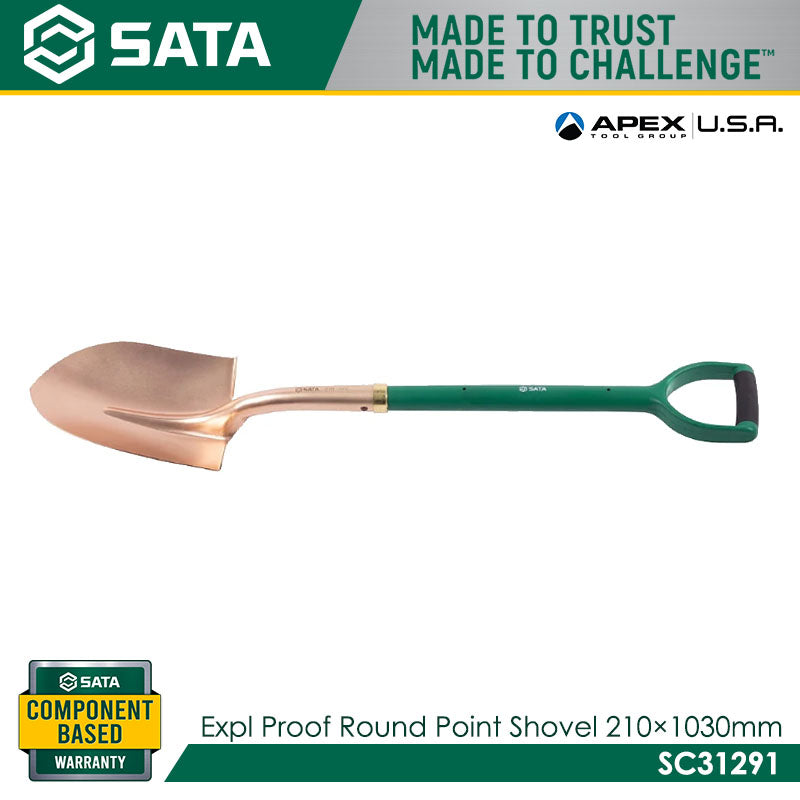 Sata SC31291 Explosion Proof Round Point Shovel 210x1030mm Main image