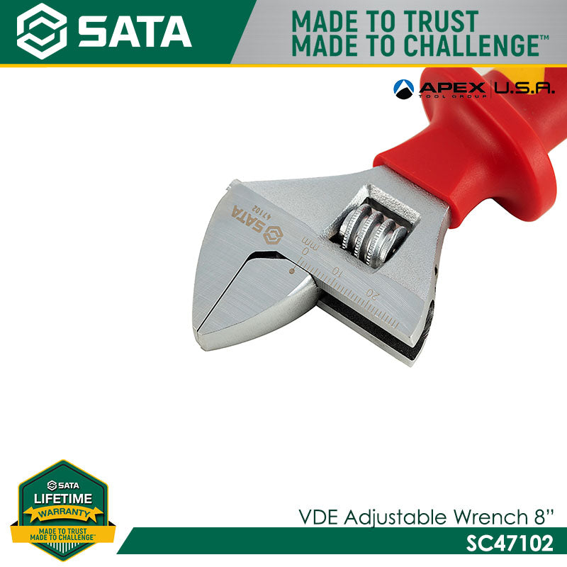 Sata SC47102 VDE Adjustable Wrench 8" Secondary image