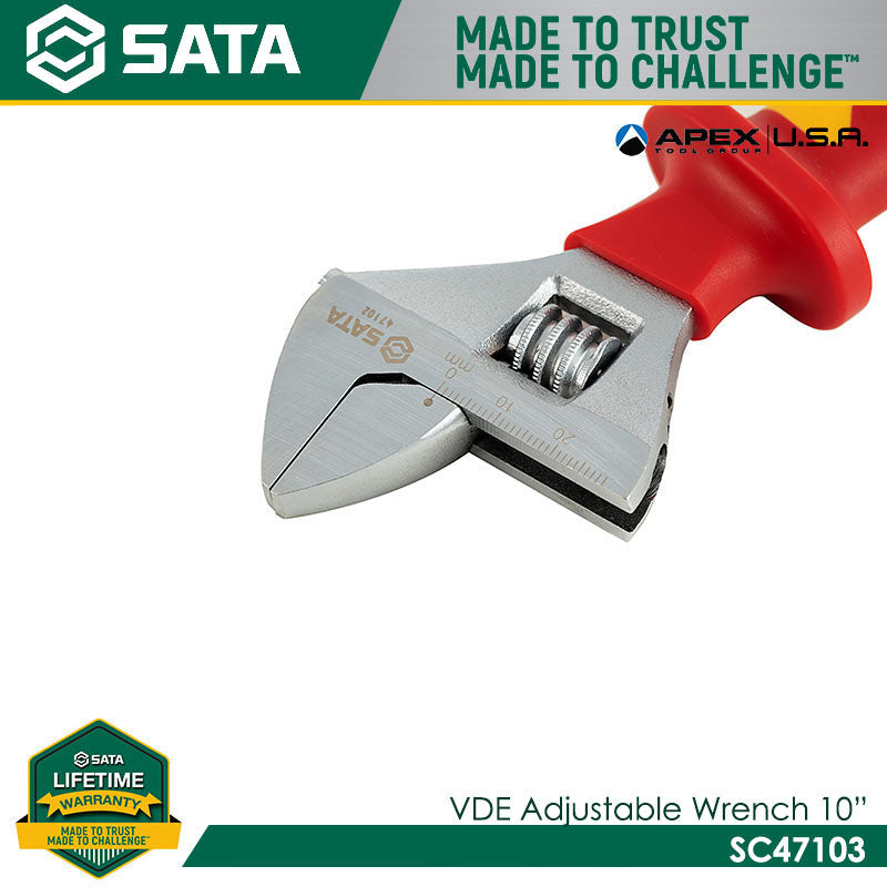 Sata SC47103 VDE Adjustable Wrench 10" - view 2