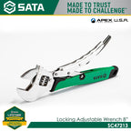 Sata SC47213 8" Locking Adjustable Wrench - view 3
