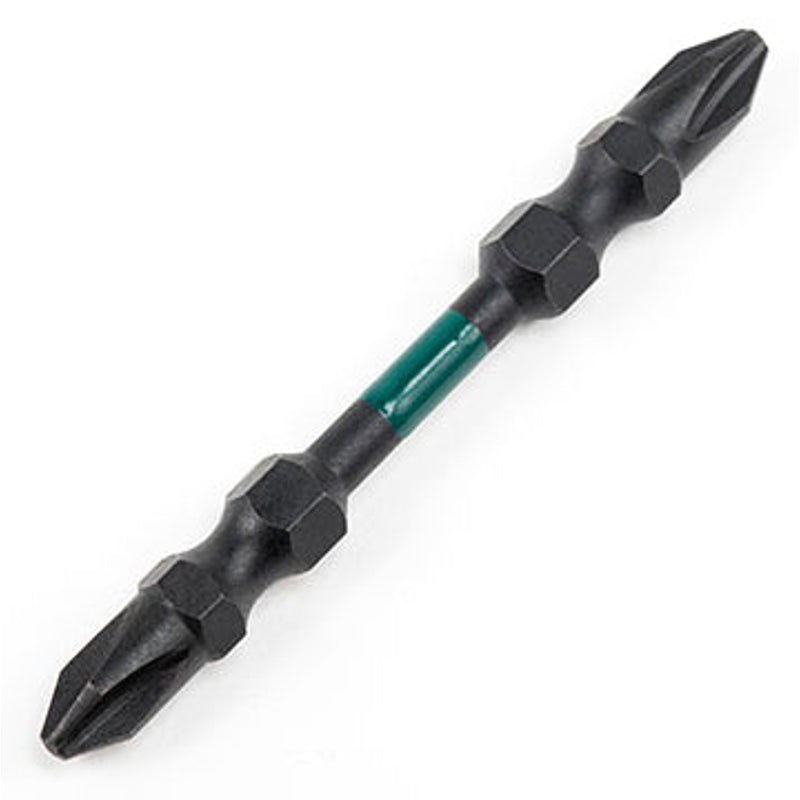 Sata SC59802 10Pc. 1/4" Hex Shank Double End Impact Bits 65mm, #2/#2 Secondary image