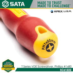 Sata SC61222 T Series VDE Screwdriver, Phillips #1x80mm - view 2