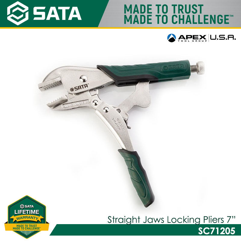 Sata SC71205 Quick Release Locking Pliers, Straight Jaw 7" - view 3