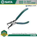 Sata SC72005 Internal Snap Ring Pliers 7" Curved Tips