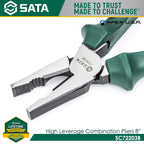 Sata SC72203B High Leverage Combination Pliers 8" - view 2