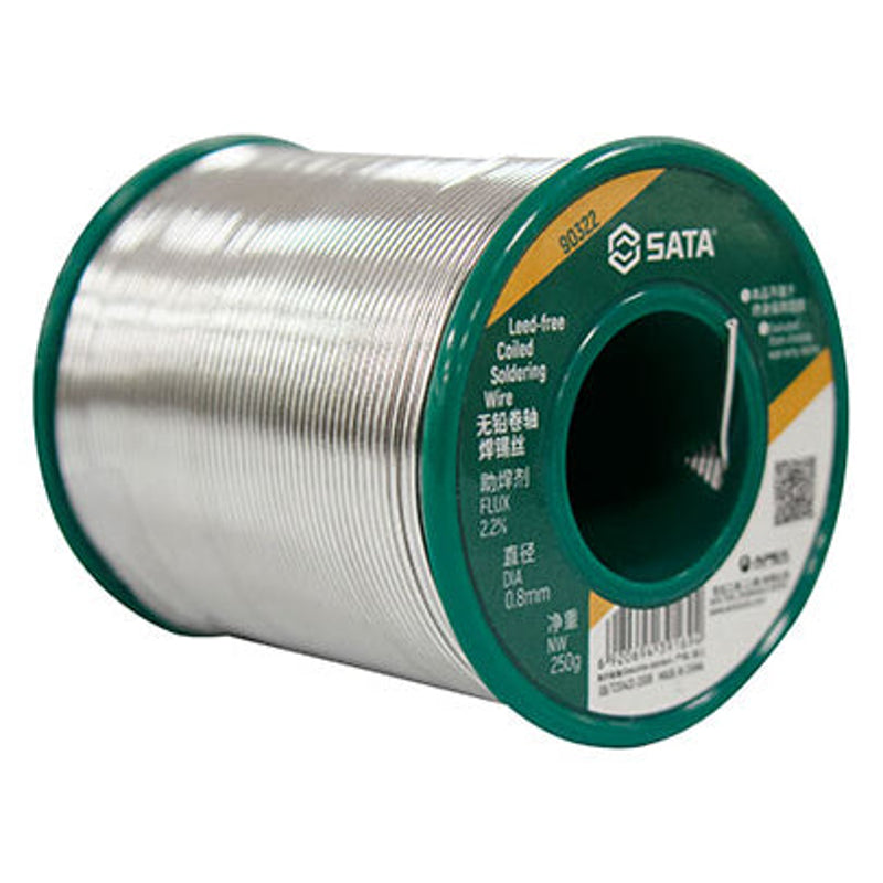 Sata SC90322 Lead-Free Coiled Soldering Wire 0.8mm/250g Main image