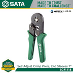 Sata SC91118 Self-Adjusting Crimping Pliers for End Sleeves 7" - view 2