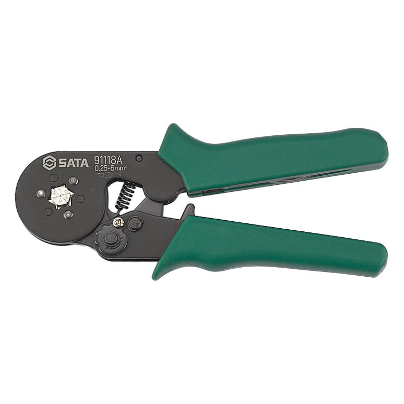 Sata SC91118A Self-Adjusting Continental Terminal Crimping Pliers 7" (Hexagon)