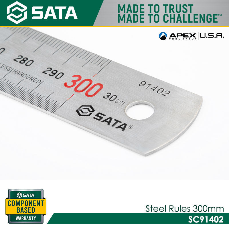 Sata SC91402 Steel Rule 300mm Secondary image