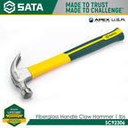 Sata SC92306 Fiberglass Handle Claw Hammer 1lb - view 3