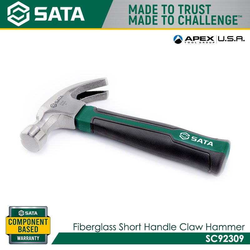 Sata SC92309 Fiberglass Short Handle Claw Hammer - view 2