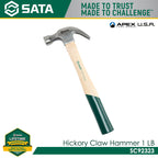 Sata SC92323 Hickory Claw Hammer 1lb