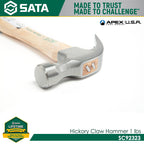 Sata SC92323 Hickory Claw Hammer 1lb - view 3