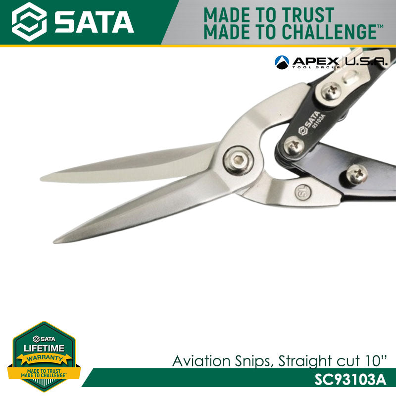 Sata SC93103A Aviation Snips Straight Cut 10" - view 3