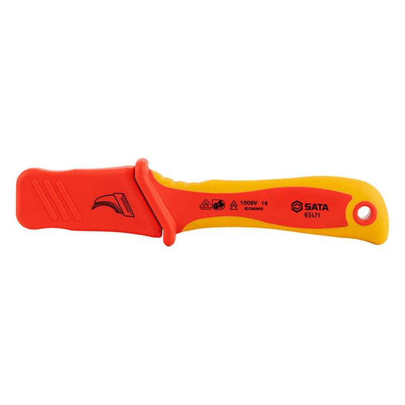 Sata SC93471 VDE Insulated Cable Knife, Hooked Blade - view 2