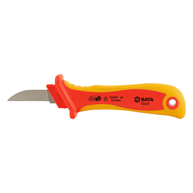 Sata SC93472 VDE Insulated Cable Knife, Straight Blade Main image