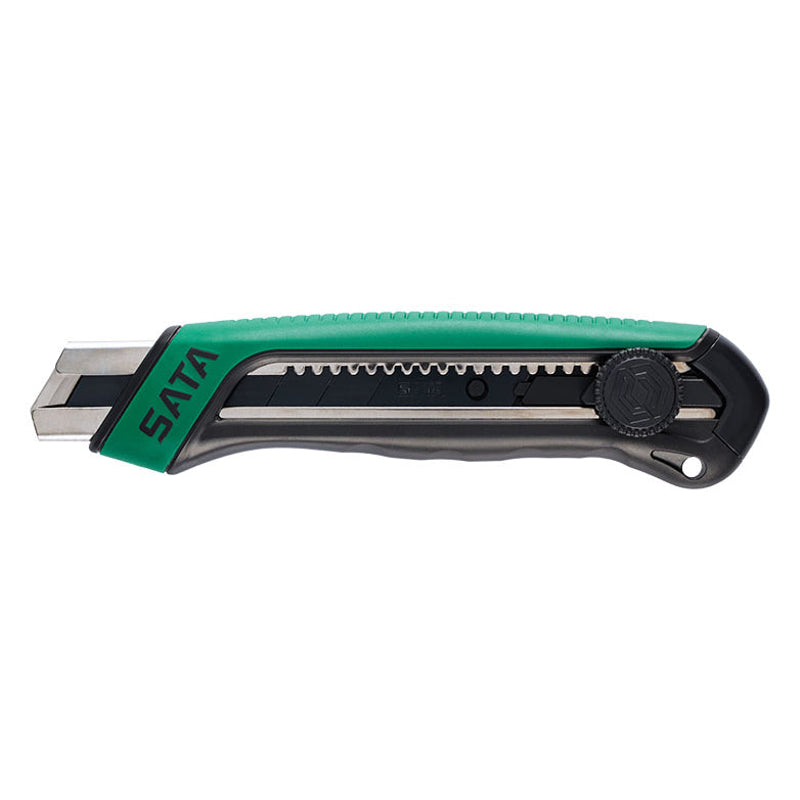 Sata SC93483 Rubber Grip Snap-Off Knife, 7-Point, 25x125mm