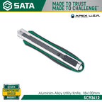 Sata SC93612 Aluminum Alloy Utility Knife, 18x100mm