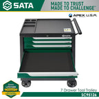 Sata SC95126 7 Drawer Tool Trolley - view 3