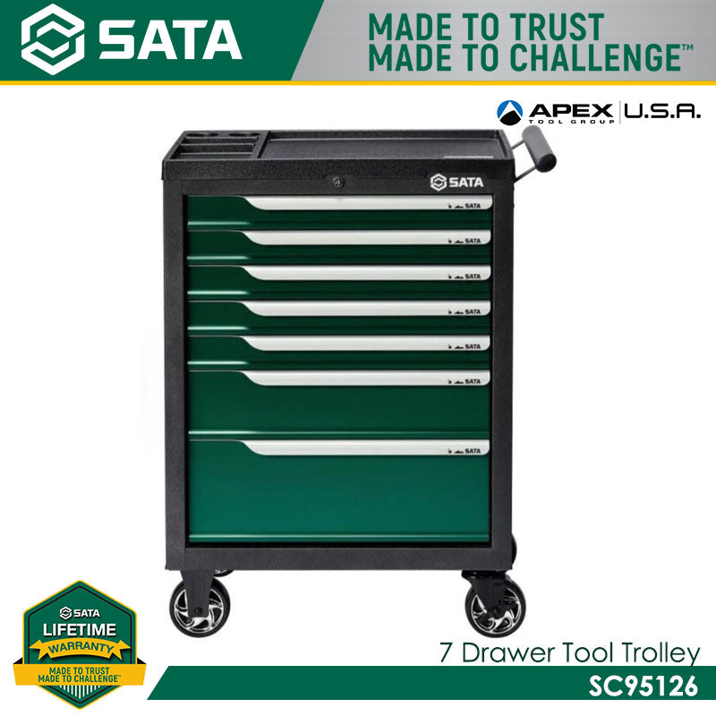 Sata SC95126 7 Drawer Tool Trolley