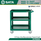 Sata SC95222A 3 Tray Multipurpose Tool Cart - view 2
