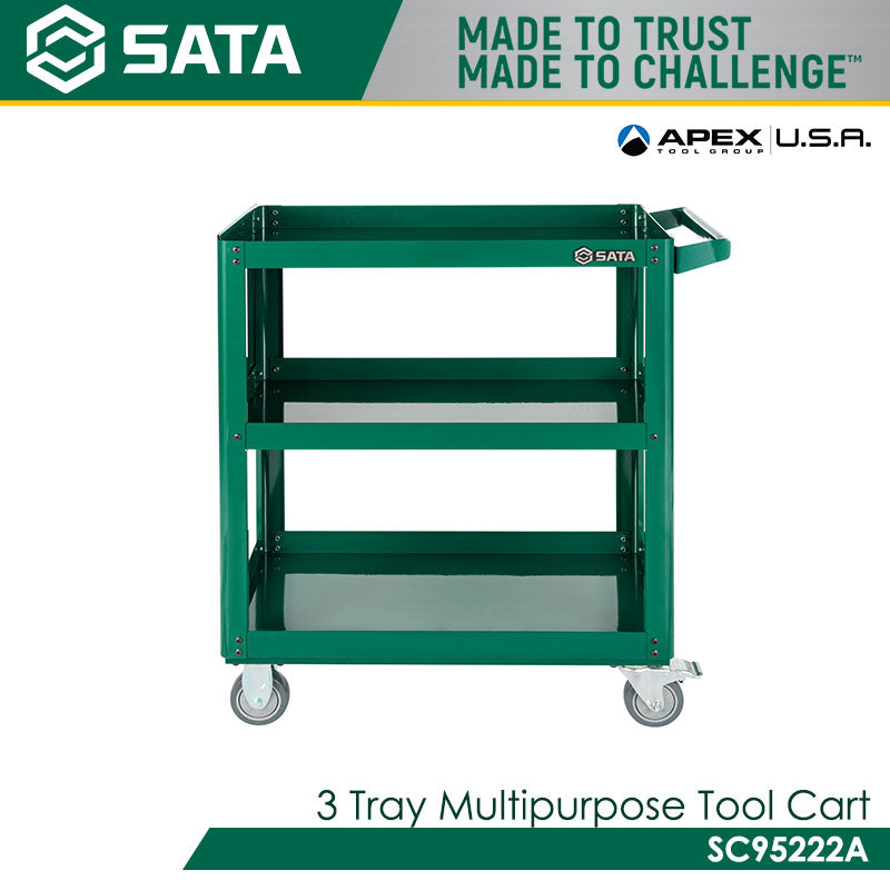 Sata SC95222A 3 Tray Multipurpose Tool Cart - view 2