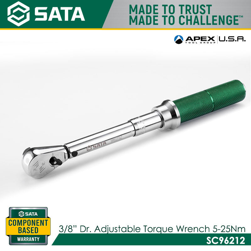 Sata SC96212 3/8" Dr. Adjustable Torque Wrench 5-25Nm Secondary image