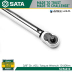 Sata SC96310 3/8" Dr. Adjustable Torque Wrench 10-50Nm - view 2