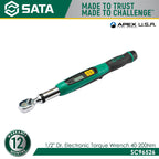 Sata SC96526 1/2" Dr. Electronic Torque Wrench 40-200Nm