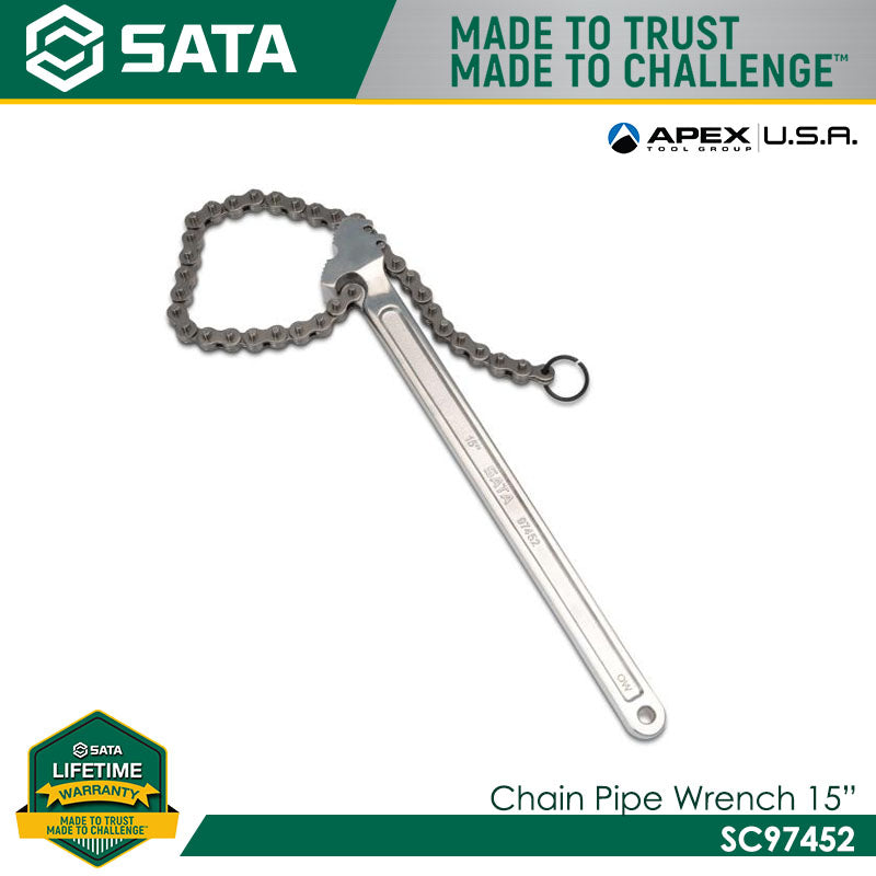 Sata SC97452 Chain Pipe Wrench 15" - view 2
