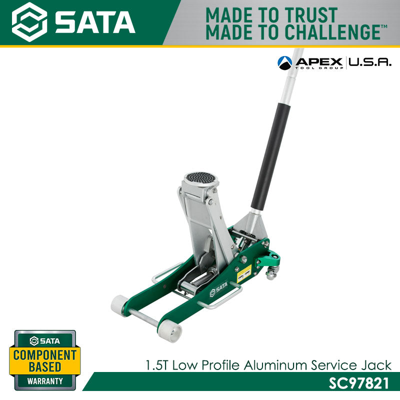 Sata SC97821 Low Profile Aluminum Service Jack 1.5 Ton - view 3