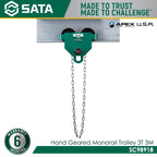 Sata SC98918 Hand Geared Monorail Trolley 3 Tons 3m
