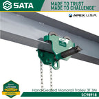 Sata SC98918 Hand Geared Monorail Trolley 3 Tons 3m - view 2