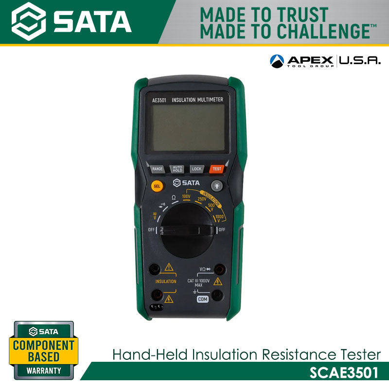 Sata SCAE3501 Hand-Held Insulation Resistance Tester Secondary image
