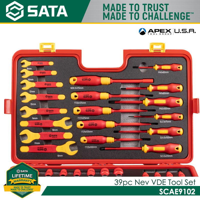 Sata SCAE9102 39Pc NEV VDE Tool Set Secondary image