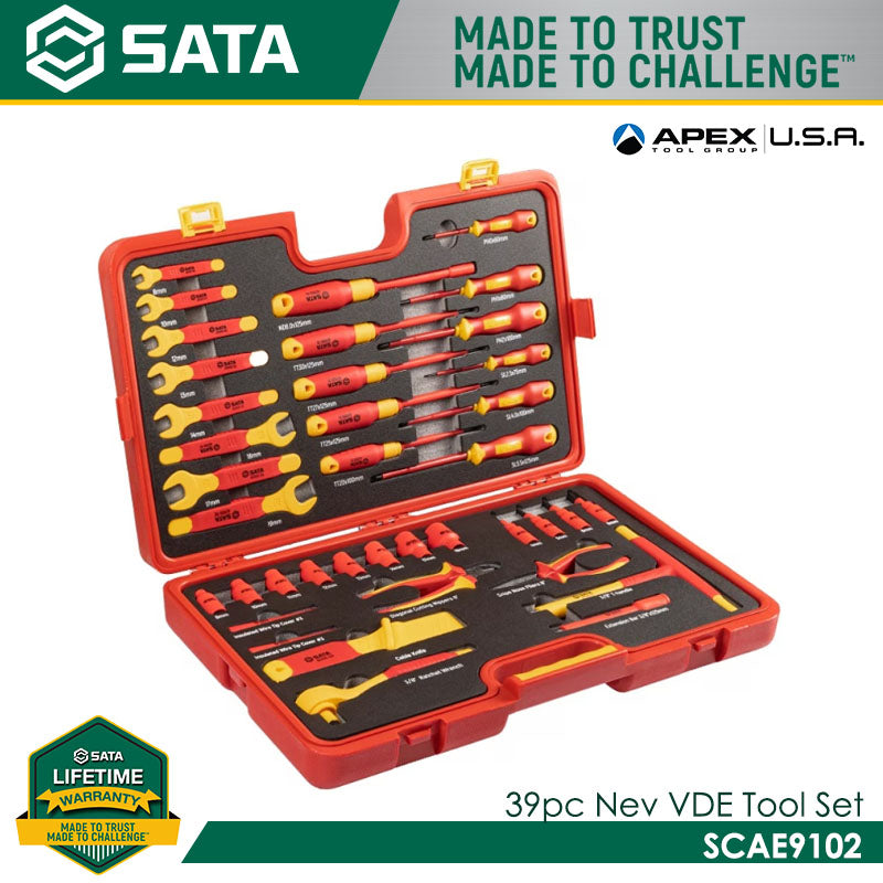 Sata SCAE9102 39Pc NEV VDE Tool Set - view 3