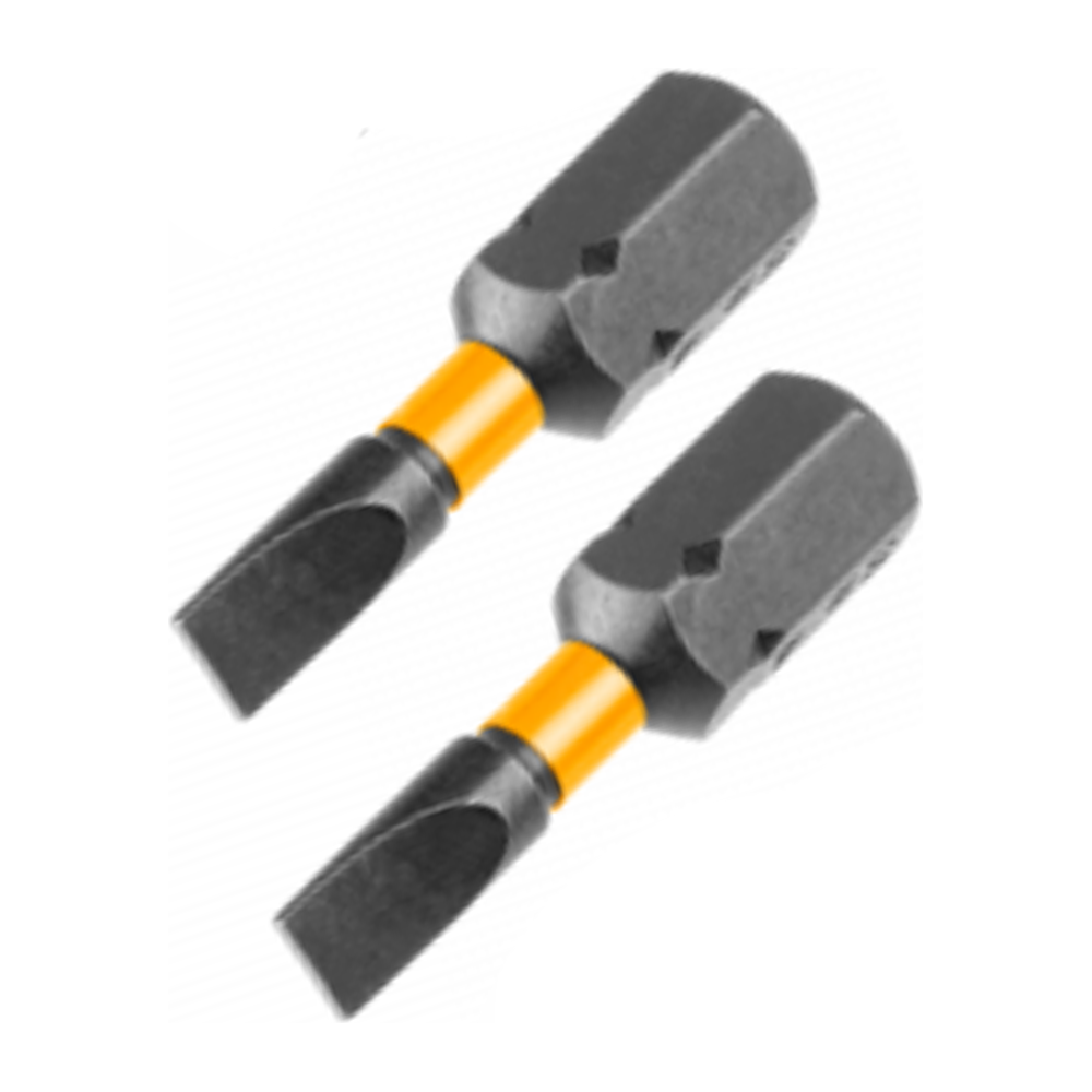 Ingco SDBIM71SL425 Impact Flat Screwdriver Bit SL4x25MM 2pcs | Ingco by KHM Megatools Corp. Main image